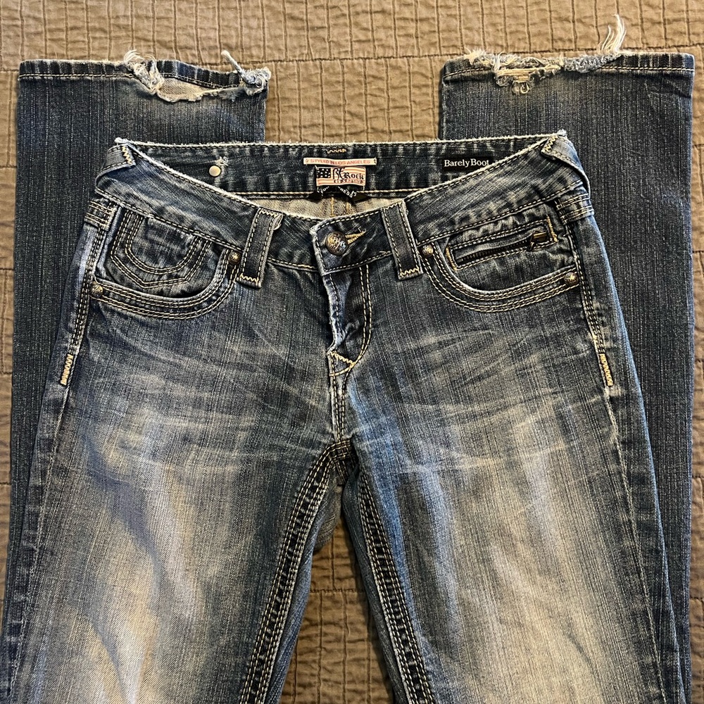 Express Rerock Barely Boot Jeans - image 1